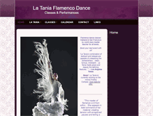 Tablet Screenshot of lataniaflamenco.com